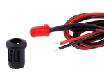 Simulator de alarma auto 12V, Carmotion, Plastic, Rosu