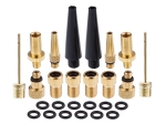 Set adaptoare de umflare pentru pompa, compresor aer roti, mingi, etc, 26 bucati