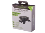 Priza bricheta cu 2 USB-uri, 4.2A, voltmetru, moto, atv, Carmotion - 12V