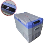 Lada frigorifica electrica Flexzon - 12V/24V, 100/240V, 35.3 litri - Gri