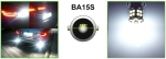 Bec LED, 30 SMD, BA15S 1156 (P21W), pini opusi (180°) - 24V, lumina alba