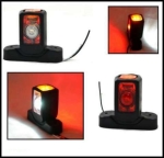 Set 2 Lampi Laterale de Gabarit cu LED – 24V, 80 mm, Rosu / Alb / Galben
