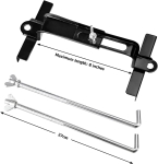 Suport Universal pentru fixare 27cm – asigurare baterie auto, metalic, culoare neagra