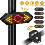 Set semnalizator Bicicleta, Incluse claxon, Incarcare USB, 5 moduri de lumina, IP65 Rezistent la Apa si Praf, Usor de Instalat - Negru