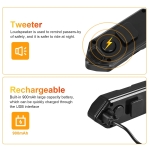 Set semnalizator Bicicleta, Incluse claxon, Incarcare USB, 5 moduri de lumina, IP65 Rezistent la Apa si Praf, Usor de Instalat - Negru