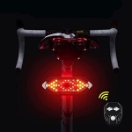 Set semnalizator Bicicleta, Incluse claxon, Incarcare USB, 5 moduri de lumina, IP65 Rezistent la Apa si Praf, Usor de Instalat - Negru