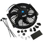 Ventilator auto universal electric pentru Radiator – 10 inch, 12V, 80W, ABS si otel, silentios