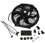 Ventilator auto universal electric pentru Radiator – 10 inch, 12V, 80W, ABS si otel, silentios