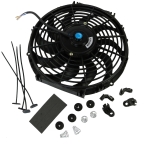 Ventilator auto universal electric pentru Radiator – 12 inch, 12V, 80W, ABS si otel, silentios