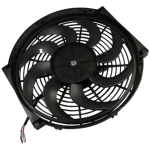 Ventilator auto universal electric pentru Radiator – 14 inch, 12V, 80W, ABS si otel, silentios
