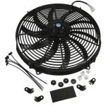 Ventilator auto universal electric pentru Radiator – 16 inch, 12V, 160W, ABS si otel, silentios