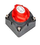 Contact general, Intrerupator rotativ baterie auto, rezistent la apa IP66, 12–48V, 275A, Negru/Rosu