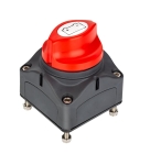 Contact general, Intrerupator rotativ baterie auto, rezistent la apa IP66, 12–48V, 275A, Negru/Rosu