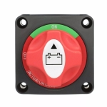Contact general, Intrerupator rotativ baterie auto cu 3 pozitii, 12–24V, 200A, Negru/Rosu