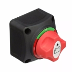 Contact general, Intrerupator rotativ baterie auto cu 3 pozitii, 12–24V, 200A, Negru/Rosu