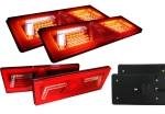 Set Stopuri LED Stanga + Dreapta pentru Autobuz, Camion, Remorca, Rulota 12V/24V