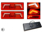Set Stopuri LED Stanga + Dreapta pentru Autobuz, Camion, Remorca, Rulota 12V-24V