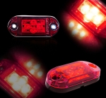 Lampa Laterala gabarit LED cu 4 LED-uri SMD – Rosu, 12V