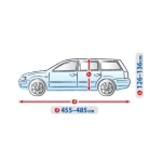 Husa de inalta calitate Kegel Serie BASIC GARAGE XL pentru Combi/Hatchback 455-480 cm