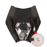 Carena si far fata pentru motociclete, negru, cu faza scurta si lunga – Model universal pentru ENDURO / Trail / Streetfighter