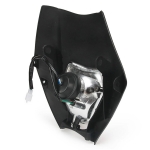 Carena si far fata pentru motociclete, negru, cu faza scurta si lunga – Model universal pentru ENDURO / Trail / Streetfighter