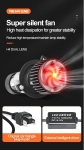 Set Becuri auto LED cu lupa, Y10 H4, 200%, 60W 6400LM, 6000K, 360° Canbus - 12V