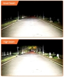 Set Becuri auto LED cu lupa, Y10 H4, 200%, 60W 6400LM, 6000K, 360° Canbus - 12V