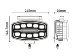 LED Halogen cu 3 functii – DRL alb/portocaliu si lumina de avertizare cu 4 moduri, rezistent la apa, 12-24V, 1400LM, IP67, IP69, ECE-R10
