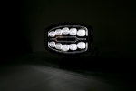 LED Halogen cu 3 functii – DRL alb/portocaliu si lumina de avertizare cu 4 moduri, rezistent la apa, 12-24V, 1400LM, IP67, IP69, ECE-R10