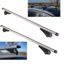Bare transversale universale din aluminiu cu incuietori, pentru plafon cu sine longitudinale tip Flush Rails, 120 cm, 90 kg, Crom