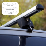 Bare transversale universale cu incuietori, pentru plafon cu sine longitudinale tip Flush Rails, 120 cm, 90 kg, Negru