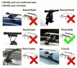Bare transversale universale cu incuietori, pentru plafon cu sine longitudinale tip Flush Rails, 120 cm, 90 kg, Negru
