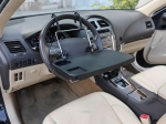 Masuta auto multifunctionala pliabila, montaj pe volan sau scaun, Negru