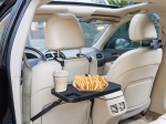 Masuta auto multifunctionala pliabila, montaj pe volan sau scaun, Negru