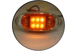 Lampa gabarit LED 24V, 6 LED-uri SMD, 100-42mm, Galben