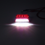 Lampa LED universala 12V pentru numar remorca – lumina alba + rosie, 1 buc