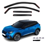 Set de 4 Paravanturi auto de vant pentru geamuri fata si spate pentru PEUGEOT 2008 5 usi 2020+