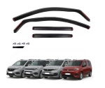 Set de 4 Paravanturi auto de vant pentru geamuri fata si spate pentru Citroen Berlingo, Peugeot Partner Rifter, Opel Combo, Fiat Doblo Dupa 2024