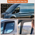 Set de 2 Paravanturi auto de vant pentru geamuri fata pentru Ford Transit 2014+