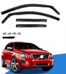 Set de 4 Paravanturi auto de vant pentru geamuri fata si spate pentru VOLVO XC60 1-Gen 2008-2017