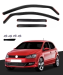 Set de 4 Paravanturi auto de vant pentru geamuri fata si spate pentru VW Polo MK5 Hatchback 2009-2017