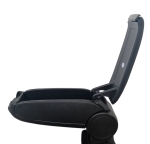 Cotiera auto din piele neagra pentru Dacia Duster I (2010-2015) / Nissan Terrano III (2014-2018)