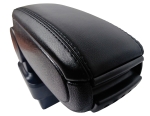 Cotiera auto din piele neagra pentru Dacia Duster I (2010-2015) / Nissan Terrano III (2014-2018)