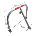 Sistem de blocare parcare 67 x 46 x 30cm, include lacat si chei
