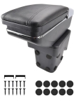 Cotiera pentru Ford Focus MK2 2005–2011 set montaj inclus, piele ecologica – Negru