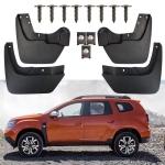 Set 4 Aparatori Noroi Dedicate, Fata si Spate, Compatibile cu Dacia Duster MK I (2010 – 2015)