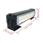 Set 2X Lumini LED Flexzon, Tip Stroboscop De Avertizare, Galben, Flash, cu Controler, 12V