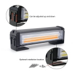 Set 2X Lumini LED Flexzon, Tip Stroboscop De Avertizare, Galben, Flash, cu Controler, 12V