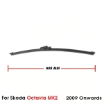 Set Brat Stergator cu Lamela 405mm pentru SKODA OCTAVIA II Kombi, 2009-2014