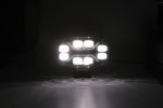 Far LED cu funcție DRL, lumină albă/galbenă – 12-24V, pentru jeep, camion, utilaje agricole și altele